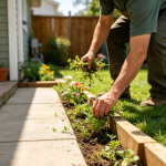 Front and back yard manual weeding