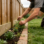 Weeding along fences