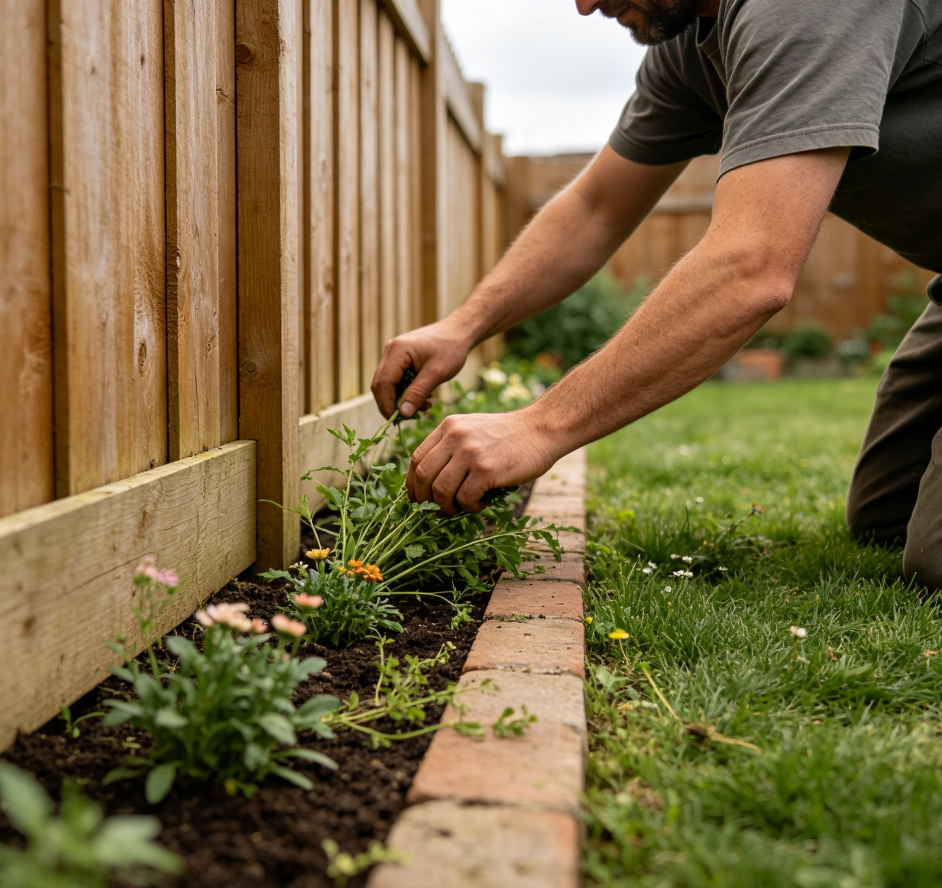 11 Weeding along fences - Image 1