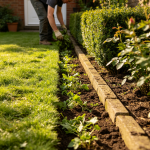 Weeding along green borders