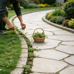 Manual clearing along walkways