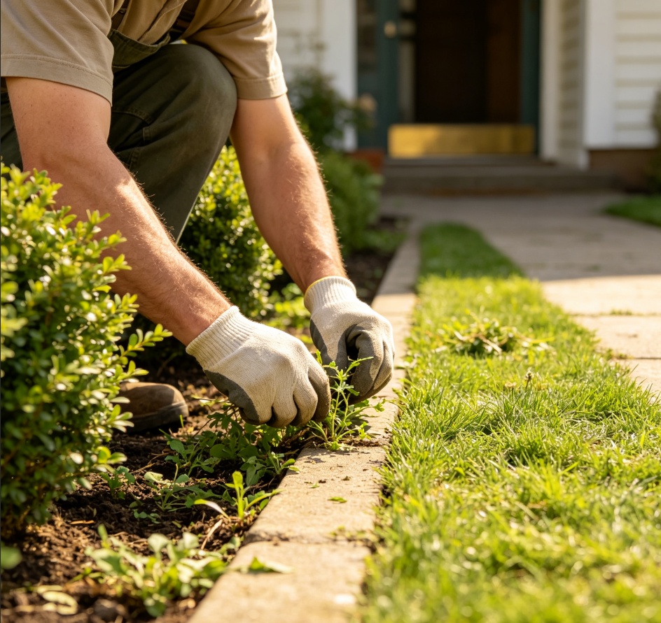 23 Weeding along planting borders - Image 1