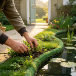 Manual weeding in green zones