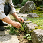 Garden edge clearing