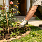 Manual yard surface clearing
