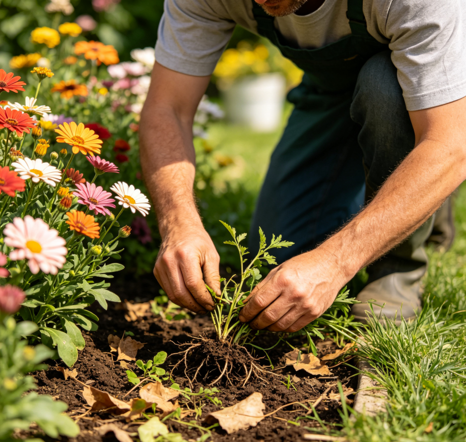 5 Weeding around flowers - Image 1