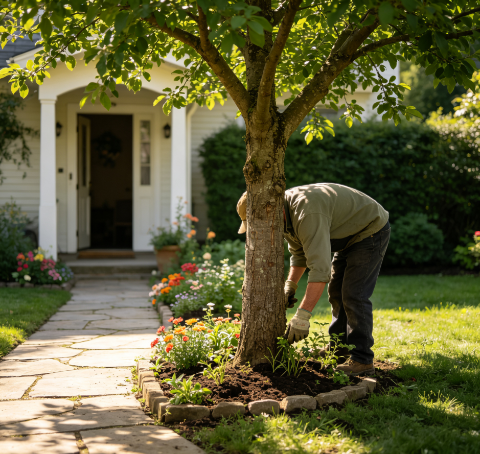 9 Weeding around trees - Image 1